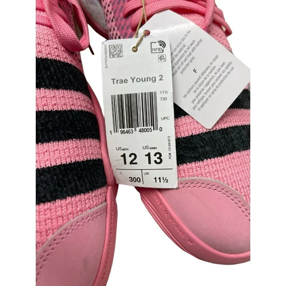 Adidas Trae Young 2.0 Basketball Shoe IE1667 Mid Pink Trap House Men’s Size 12